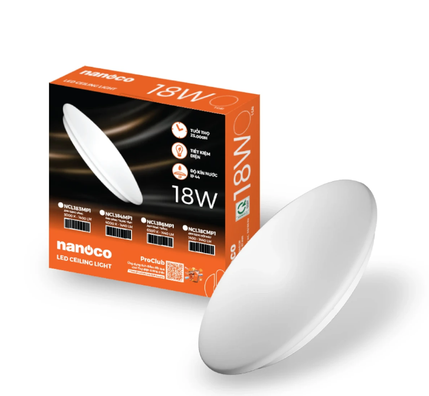 Đèn trần chống ẩm (Đế hợp kim)