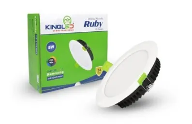 Đèn LED Âm Trần Ruby 8W Đơn Sắc (DL-8SS-T120) Kingled