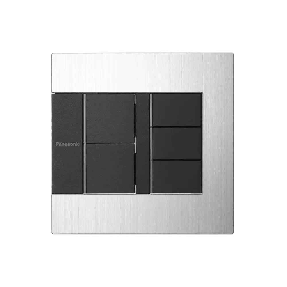 Bộ 5 công tắc 2 chiều có đèn báo dòng GEN-X Panasonic WTEGP55582S-1-G