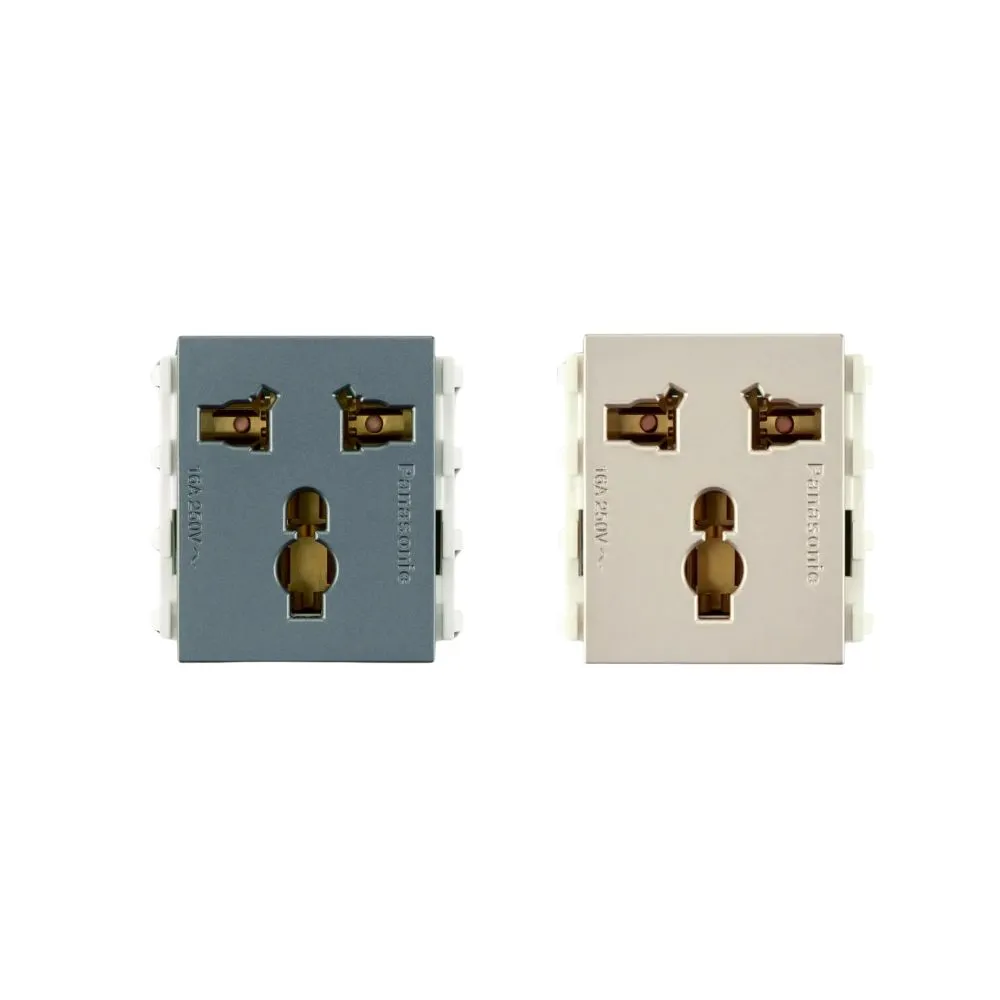 Ổ cắm 3 chấu đa năng có màn che Panasonic