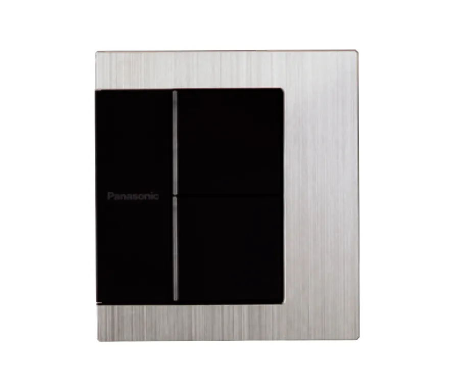 Bộ 2 công tắc 2 chiều có đèn báo chuẩn BS (lắp ngang) Panasonic GEN-X WTFBP52562S-SP