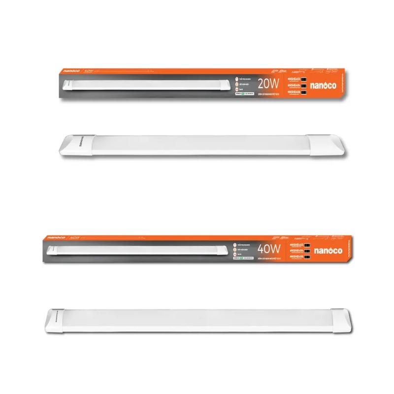 Đèn Led bán nguyệt nhựa PC nguyên khối 0.6m / 1.2m