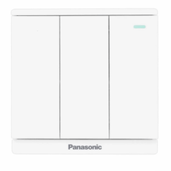 Bộ 3 công tắc C, 1 chiều, bắt vít có chỉ báo dạ quang