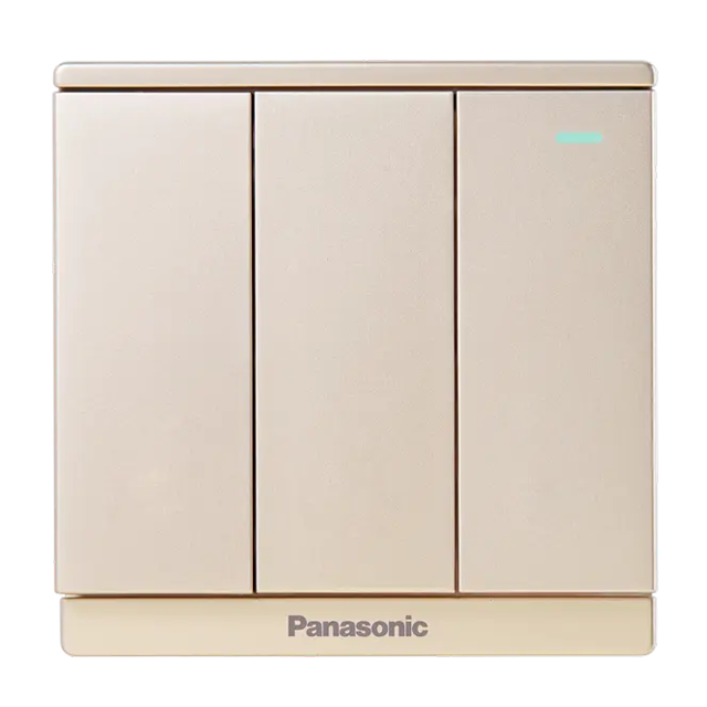 Bộ 3 công tắc C, 1 chiều, bắt vít có chỉ báo dạ quang