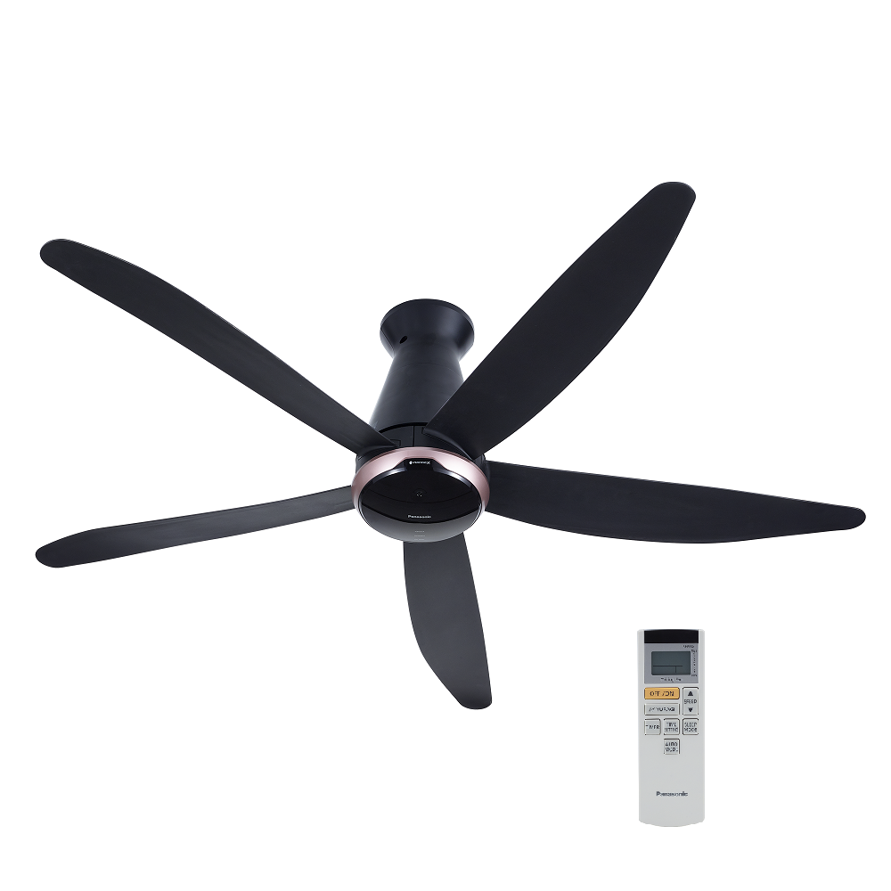 Quạt trần 5 cánh Panasonic F-60FEN (động cơ DC, có remote, nanoeX)