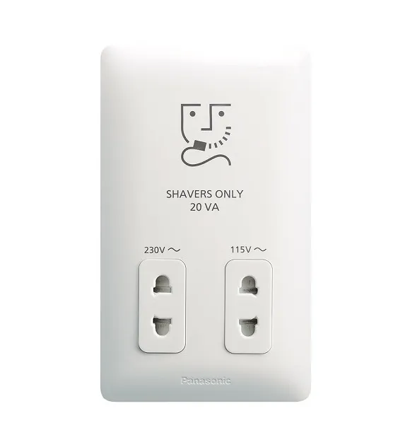 Ổ cắm chuyên dùng cho máy cạo râu Panasonic Wide-Hotel WSBC9120W