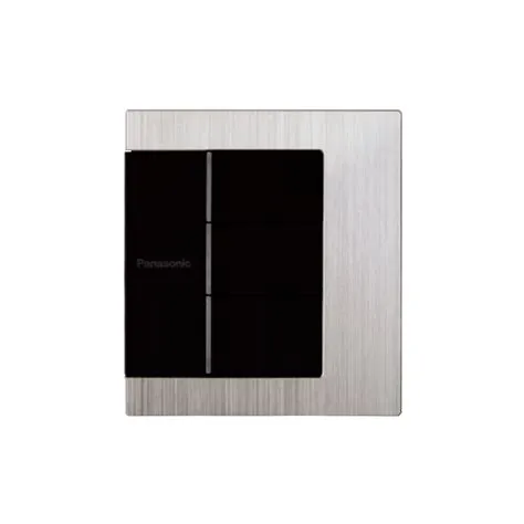 Bộ 3 công tắc 2 chiều có đèn báo chuẩn BS (lắp ngang) Panasonic GEN-X WTFBP53572S-SP