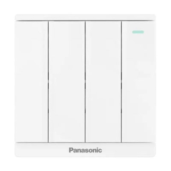 Bộ 4 công tắc C, 1 chiều, bắt vít có chỉ báo dạ quang